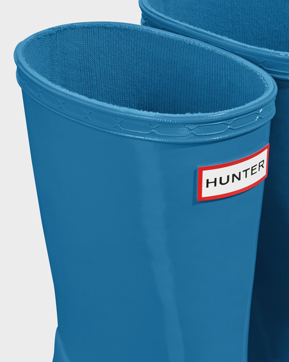 Kids Rain Boots - Hunter Original First Classic Gloss (35HQLUDIA) - Blue